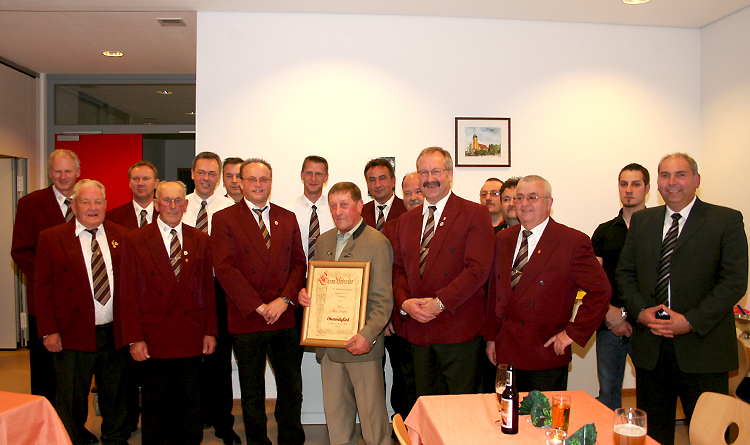 Geburtstag von Alois Janker und Verleihung der Ehrenmitgliedschaft