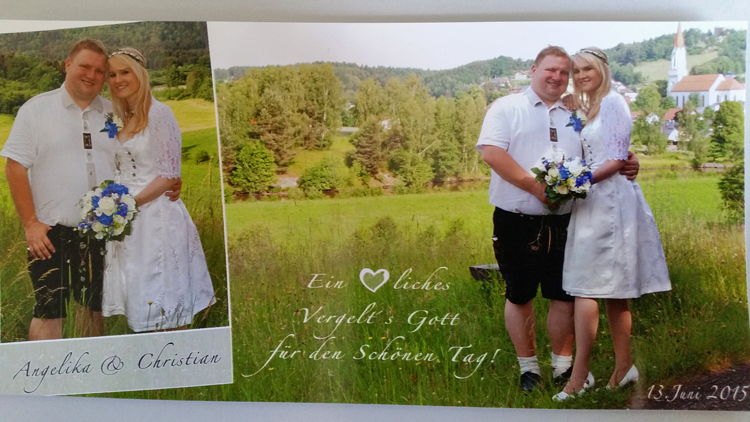 MGV Wald singt Hochzeit von Angelika und Christian