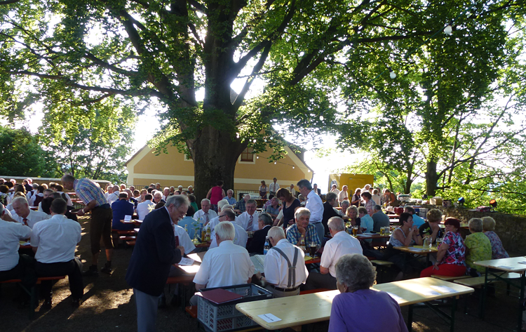 MGV Wald beim Schlo&szlig;hofsingen in Waldm&uuml;nchen