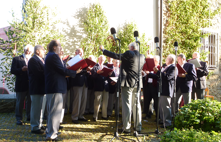 MGV Wald beim Schlo&szlig;hofsingen in Waldm&uuml;nchen