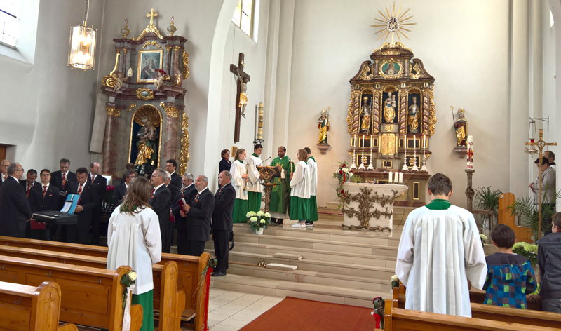 Gottesdienstgestaltung bei Pfarrer Antony in Kelheimwinzer