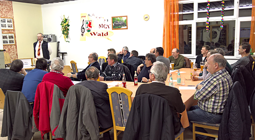 MGV Wald Jahreshauptversammlung 2016