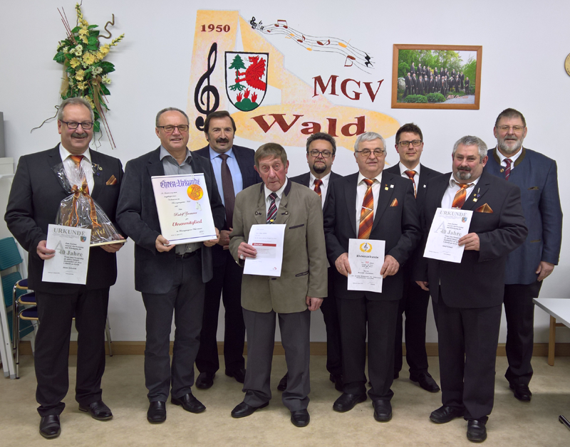 MGV Wald Jahreshauptversammlung 18