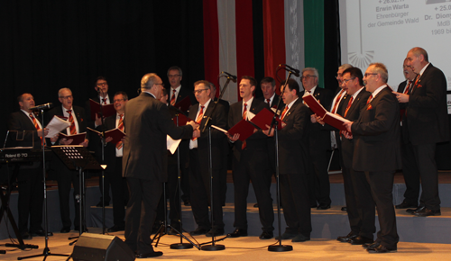 MGV Wald umrahmt den Neujahrsempfang 2018 der Gemeinde Wald