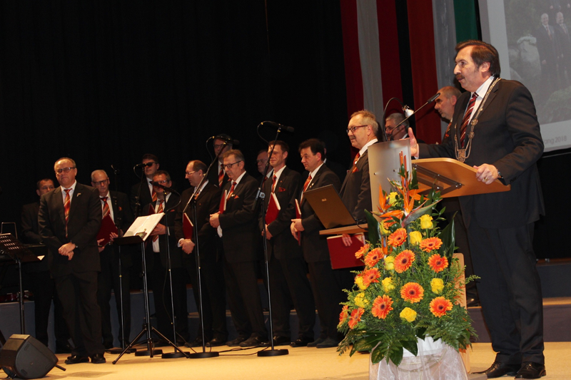 MGV Wald umrahmt den Neujahrsempfang 2018 der Gemeinde Wald