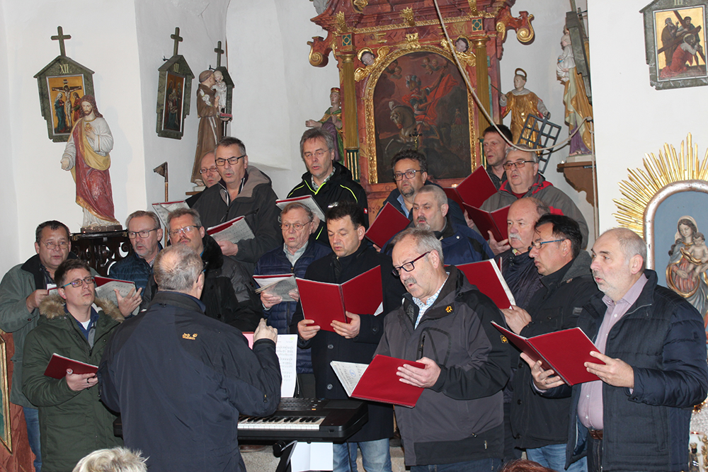 Sing ma im Advent mit dem MGV Wald in der Burgkapelle Siegenstein 