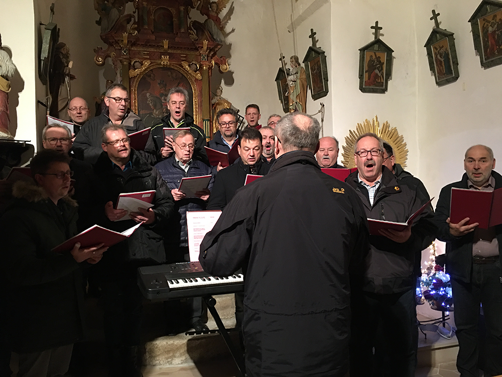 Sing ma im Advent mit dem MGV Wald in der Burgkapelle Siegenstein 
